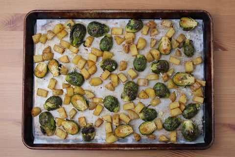 Paprika Chicken Breasts - Step #2 Roast the vegetables