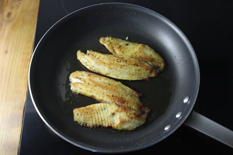 Goan Fish Curry - Step #3 Start the tilapia
