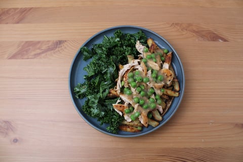 French Canadian-Style Hot Chicken - Step #5 Dresser les plats
