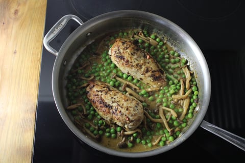 Creamy Chicken Stroganoff - Step #5 Finish the stroganoff & chicken