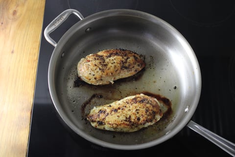 Creamy Chicken Stroganoff - Step #3 Start the chicken