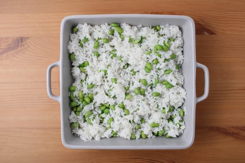 Viral Veggie Sushi Bake - Step #1 Cook the rice