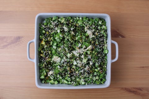 Viral Veggie Sushi Bake - Step #4 Make the sushi bake