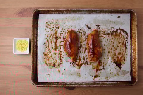 Dinner + Lunch Combo: Hoisin-Ginger Chicken Breasts - Step #2 Finish the carrots & chicken