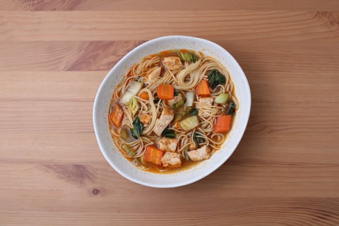 Dinner + Lunch Combo: Hoisin-Ginger Chicken Breasts - Step #6 Lunch: Make the soup & serve