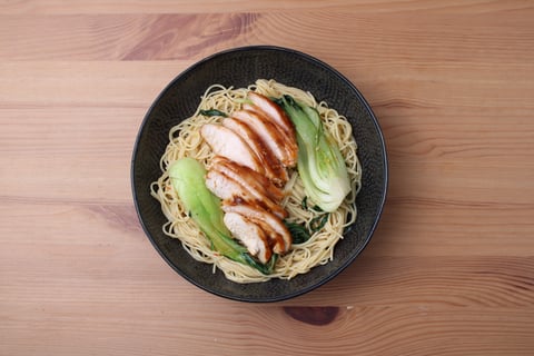 Dinner + Lunch Combo: Hoisin-Ginger Chicken Breasts - Step #5 Dinner: Combine the pasta & serve