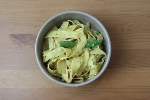 Fresh Tagliatelle with Parsnip & Brown Butter Sauce - Step #6 Finir les pâtes et servir