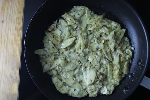Fresh Tagliatelle with Parsnip & Brown Butter Sauce - Step #3 Commencer la sauce