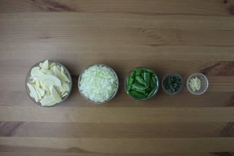 Fresh Tagliatelle with Parsnip & Brown Butter Sauce - Step #1 Mise en place