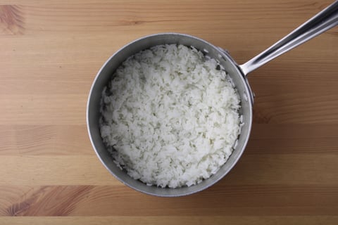 Fried Pork Katsu Bowls - Step #1 Cook the rice