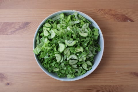 Camp Goodfood x Lesson 4: Crispy Chicken Tenders - Step #4 Make the salad