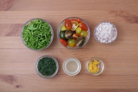 Zingy Tiger Shrimp over Rice Pilaf - Step #1 Mise en place