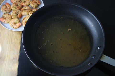 Zingy Tiger Shrimp over Rice Pilaf - Step #4 Cook the shrimp & make the sauce
