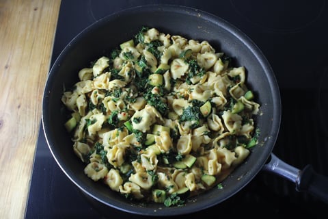 Quick Cheese Tortellini in Creamy Tomato Sauce - Step #3 Combine the pasta