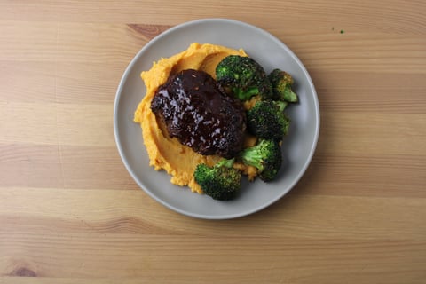 Carb-Wise: Pan-Seared Mini Beef Meatloaves - Step #4 Finish & serve