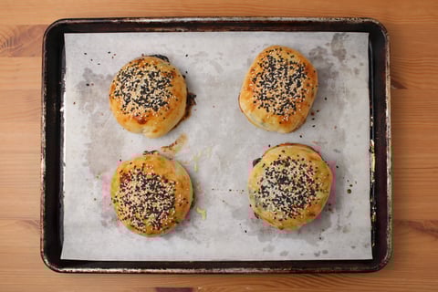 Feta & Greens Boureka Hand Pies - Step #4 Bake the hand pies