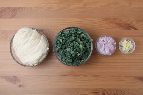 Feta & Greens Boureka Hand Pies - Step #1 Mise en place