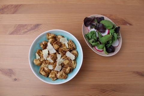 Cheese Tortellini in Balsamic Brown Butter Sauce - Step #5 Finish & serve