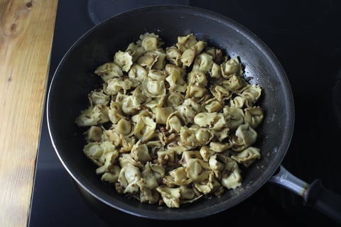 Cheese Tortellini in Balsamic Brown Butter Sauce - Step #3 Make the sauce & combine the pasta