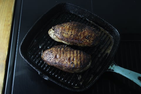 BBQ Coffee-Spiced ORGANIC Chicken - Step #3 Grill the chicken