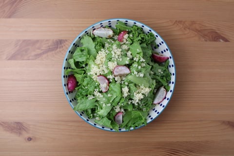 Za’atar-Fried Salmon - Step #5 Make the salad
