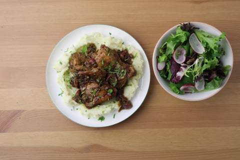 Balsamic & Blue Concord Grape Chicken - Step #6 Plate your dish