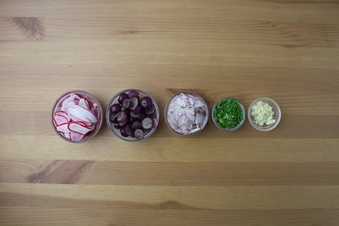 Balsamic & Blue Concord Grape Chicken - Step #3 Mise en place