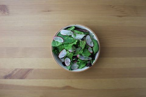 Balsamic & Blue Concord Grape Chicken - Step #5 Make the salad