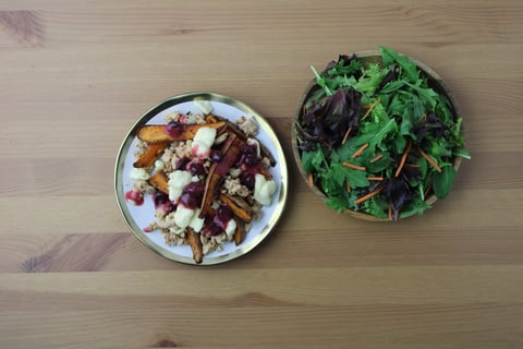 Holiday-Spiced Turkey Poutine - Step #5 Plate your dish