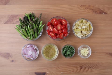 Tuscan Pan-Seared Pacific Halibut - Step #1 Mise en place