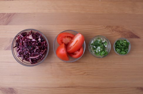 Spiced Ground Beef Burrito Bowls - Step #2 Mise en place