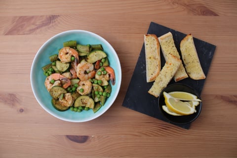 Speedy Shrimp & Veggie Sauté - Step #6 Dresser les plats