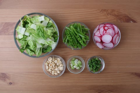 Everything Bagel Chicken Caesar Salad - Step #2 Mise en place