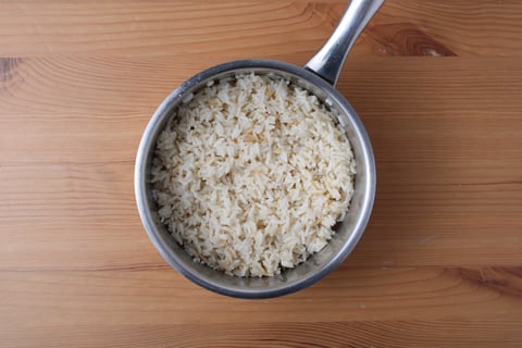 Ponzu-Sesame Vegetable Stir-Fry - Step #1 Cook the rice