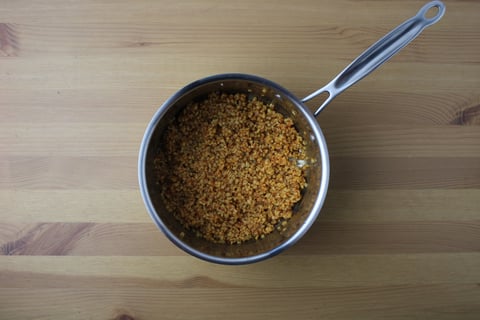 Hot Harissa-Lemon Shrimp - Step #1 Cook the bulgur