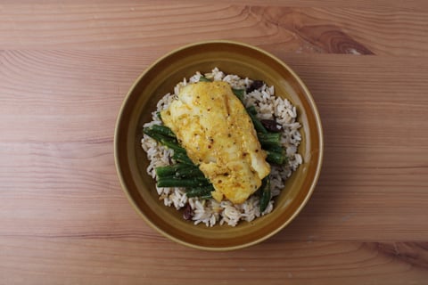 Madras Cod Curry - Step #6 Dresser les plats