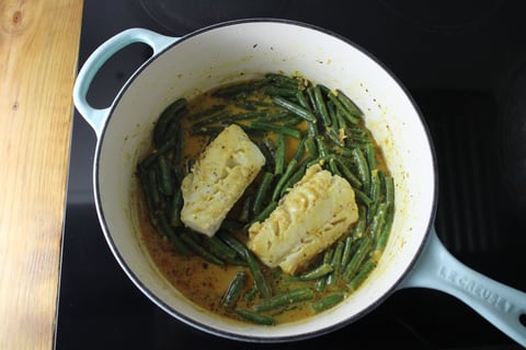 Madras Cod Curry - Step #5 Finir le cari et la morue