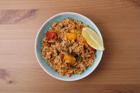 Protein Swap | Impossible™ Beef Jambalaya - Step #4 Plate your dish