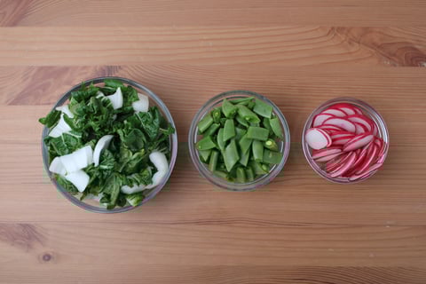 Shrimp & Peanut Quinoa Bowls - Step #2 Mise en place