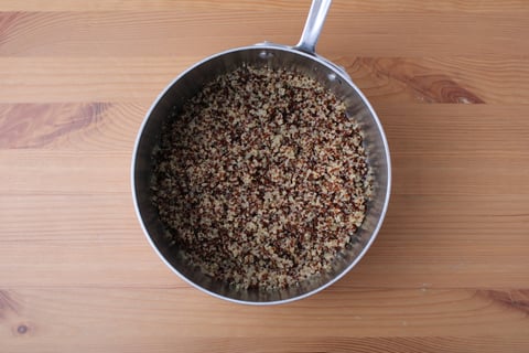 Shrimp & Peanut Quinoa Bowls - Step #1 Cook the quinoa