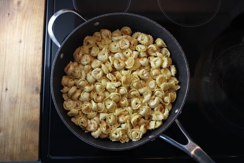Pan-Seared Cheese Tortellini & Bruschetta Sauce - Step #1 Start the pasta