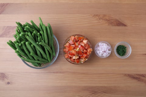 Pan-Seared Cheese Tortellini & Bruschetta Sauce - Step #2 Mise en place