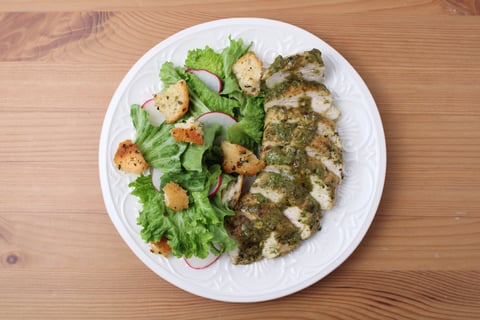 Chicken Breasts with Pesto Butter - Step #5 Plate your dish