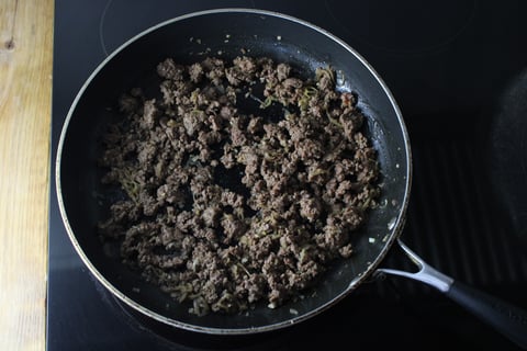 Fresh Conchiglie & Ground Beef - Step #2 Cook the beef