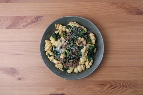 Fresh Conchiglie & Ground Beef - Step #5 Combine the pasta & serve