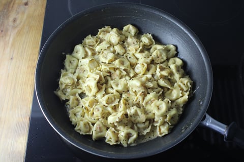 Fresh Cheese Tortellini in Caramelized Onion Sauce - Step #4 Combine the pasta