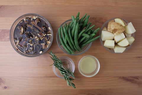 Goodfood x L'Abattoir: Grass-Fed Rib Steak with Porcini Sauce - Step #1 Mise en place