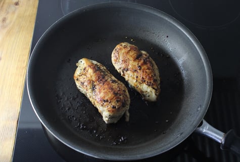 Seared Chicken & Grains Salad - Step #3 Cuire le poulet
