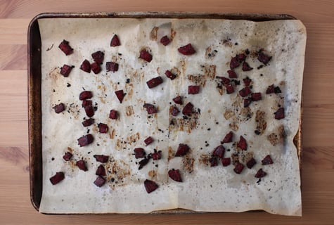 Seared Chicken & Grains Salad - Step #1 Rôtir les betteraves
