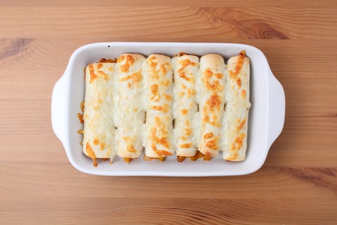 Cheesy Squash Taquitos - Step #3 Finir la garniture et faire les taquitos